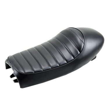 selle café racer cuir noir vintage